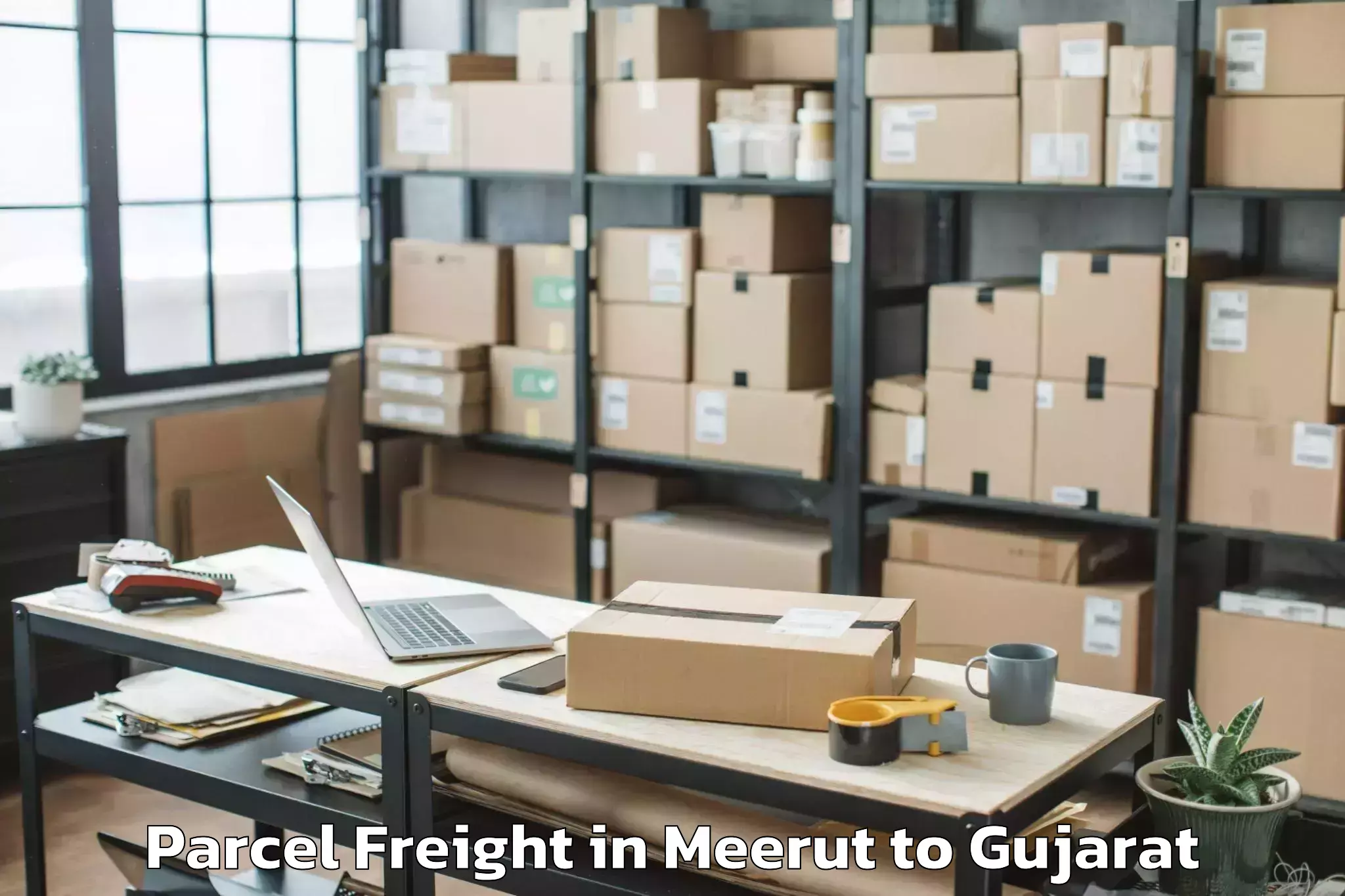 Hassle-Free Meerut to Prantij Parcel Freight